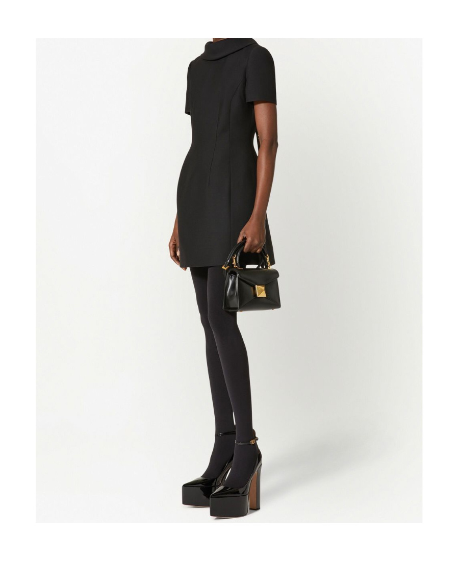Valentino Mini One Stud Tote Bag In Black
