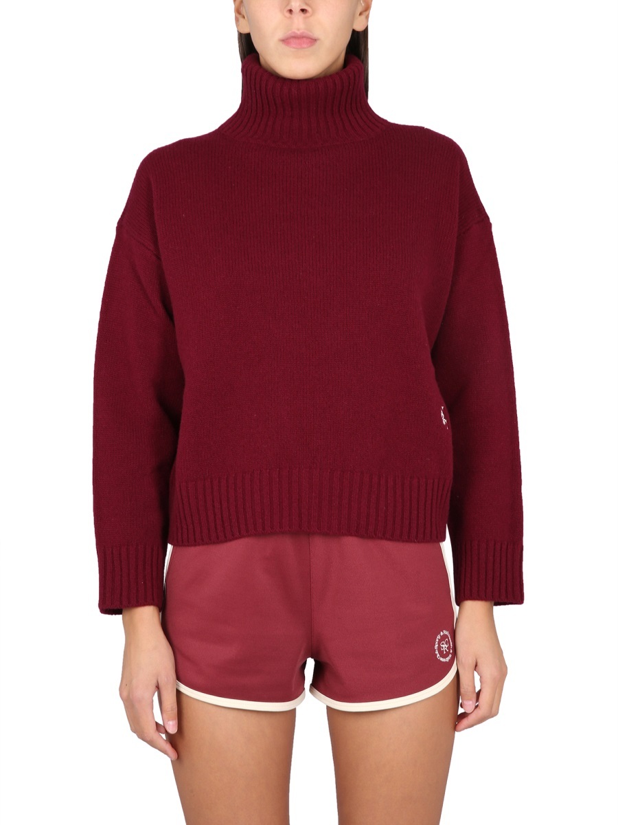 Sporty And Rich Sporty & Rich Turtleneck Shirt In Red
