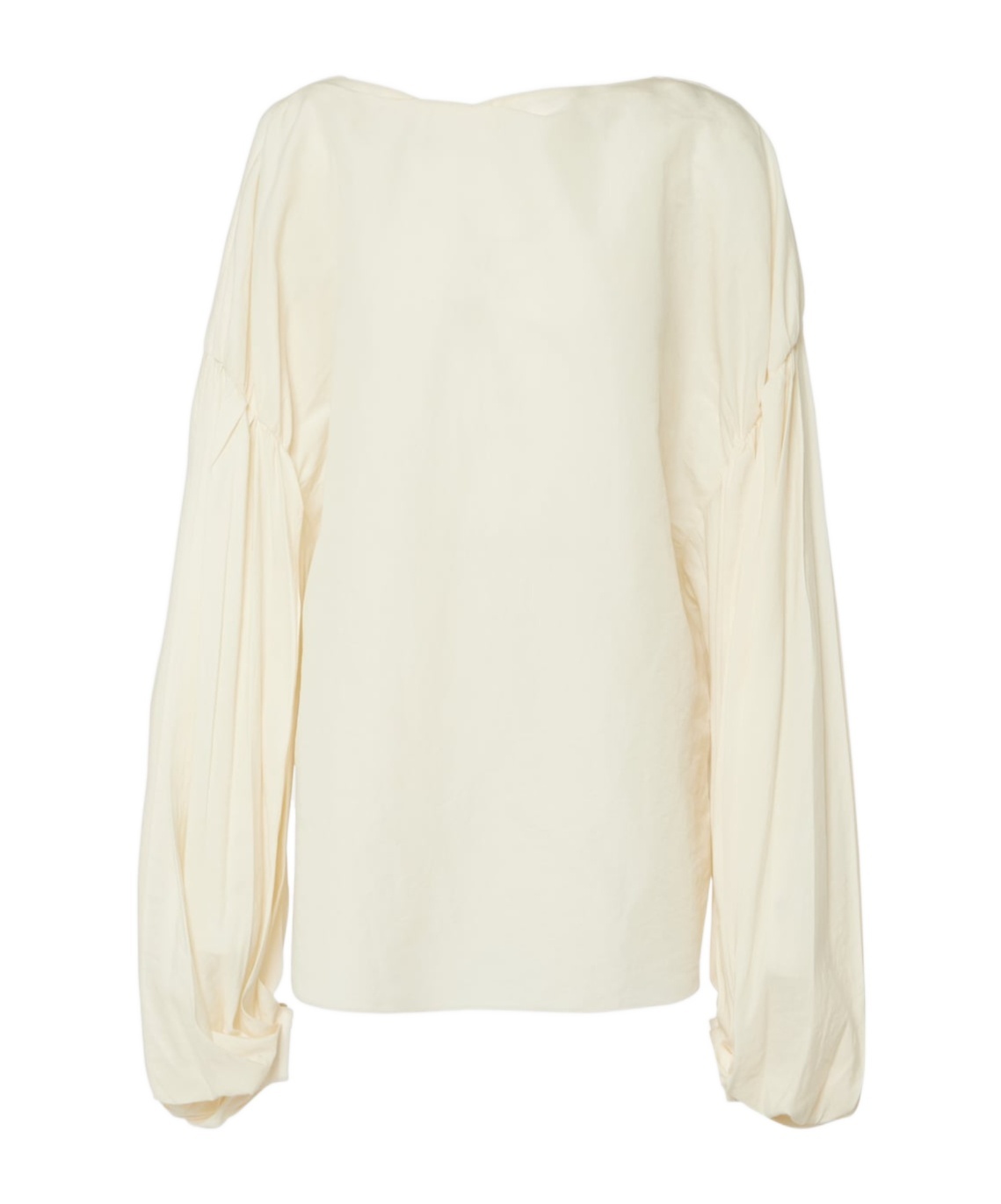 Khaite Quico Silk And Cotton Organza Top In White