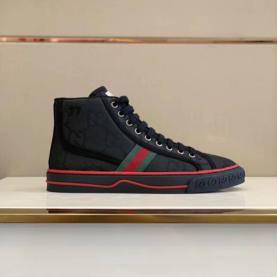Gucci Tennis 1977 Off The Grid High Top Sneaker In Black