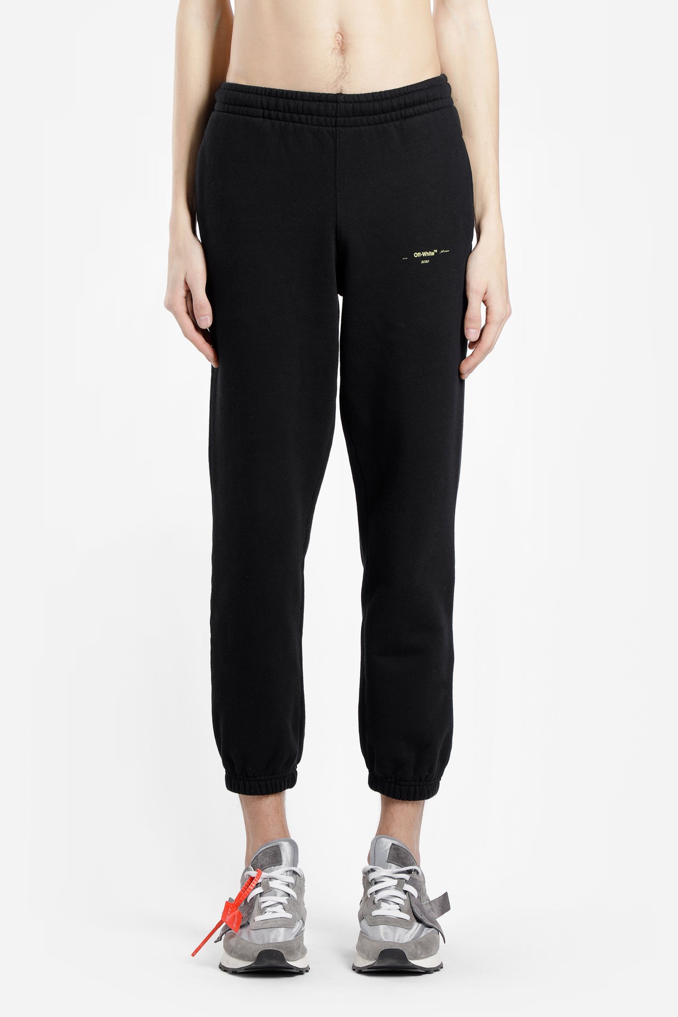 Off-white Logo Printed Sweatpants In Black