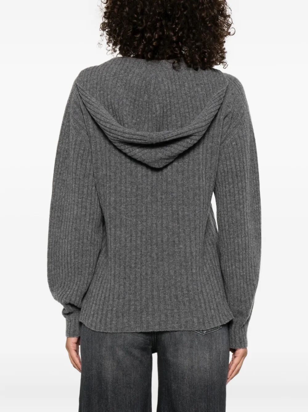 Twinset Twin-set Relaxed-fit Top With Deep V-neckline In Gray