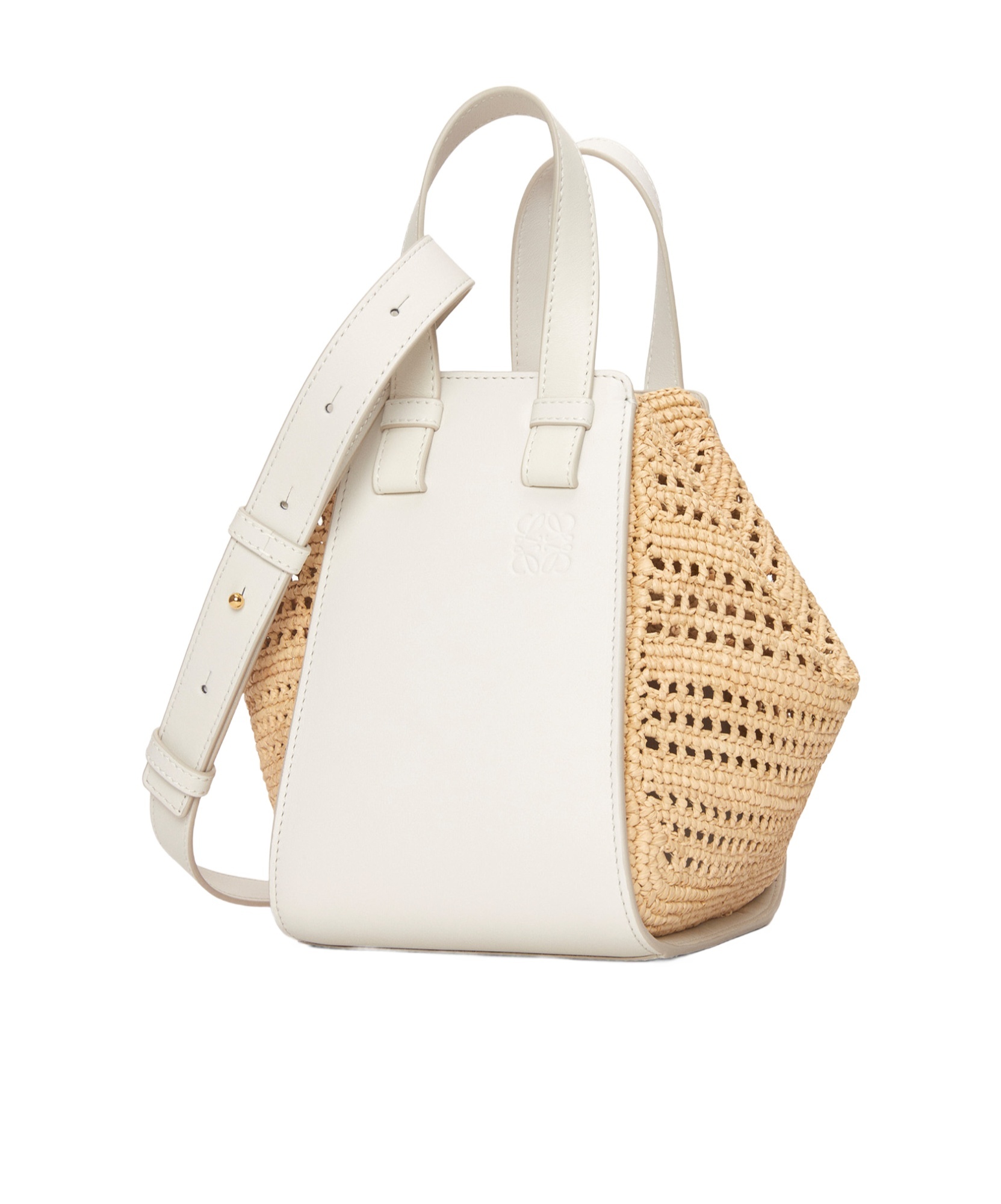 Loewe Compact Hammock Wings Mini Tote In White