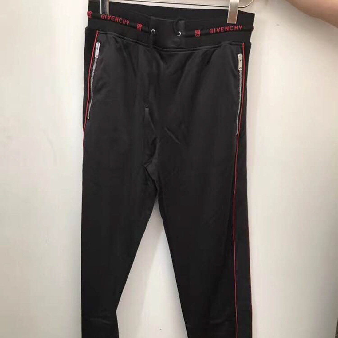 Givenchy Drawstring Track Trousers In Black