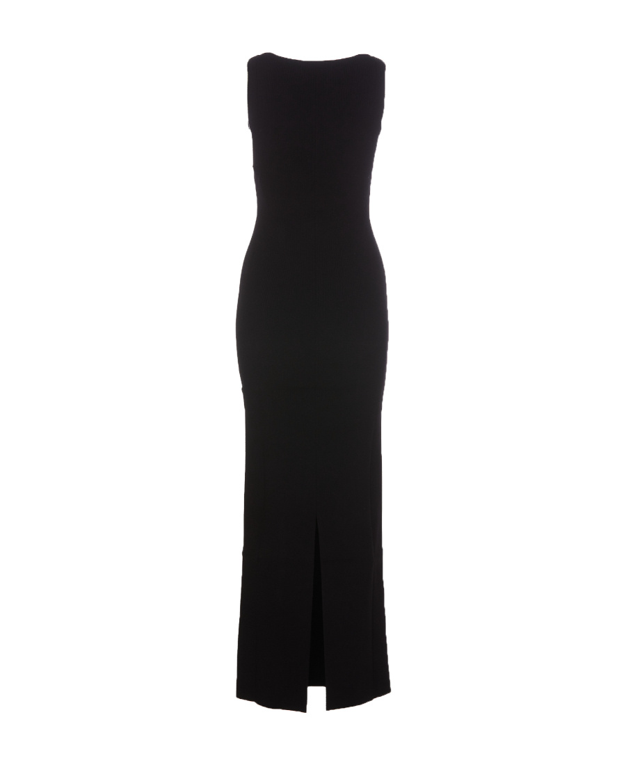 Khaite Evelyn Stretch-knit Maxi Dress In Black