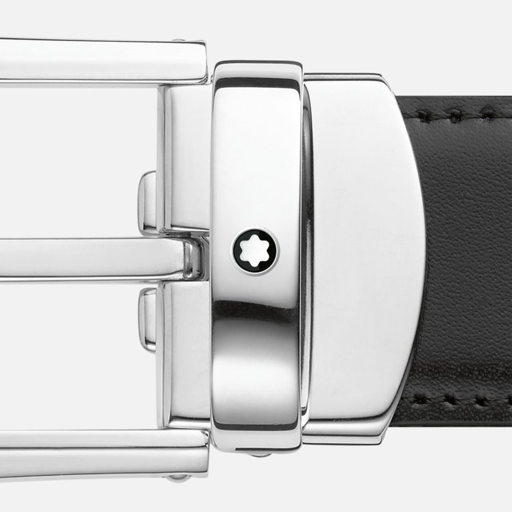 Montblanc Logo Belt In Black