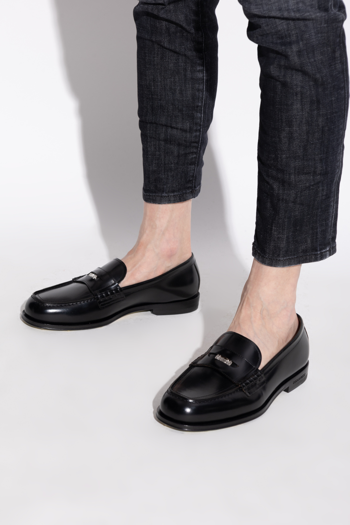 Shop Dsquared2 Penny Loafers