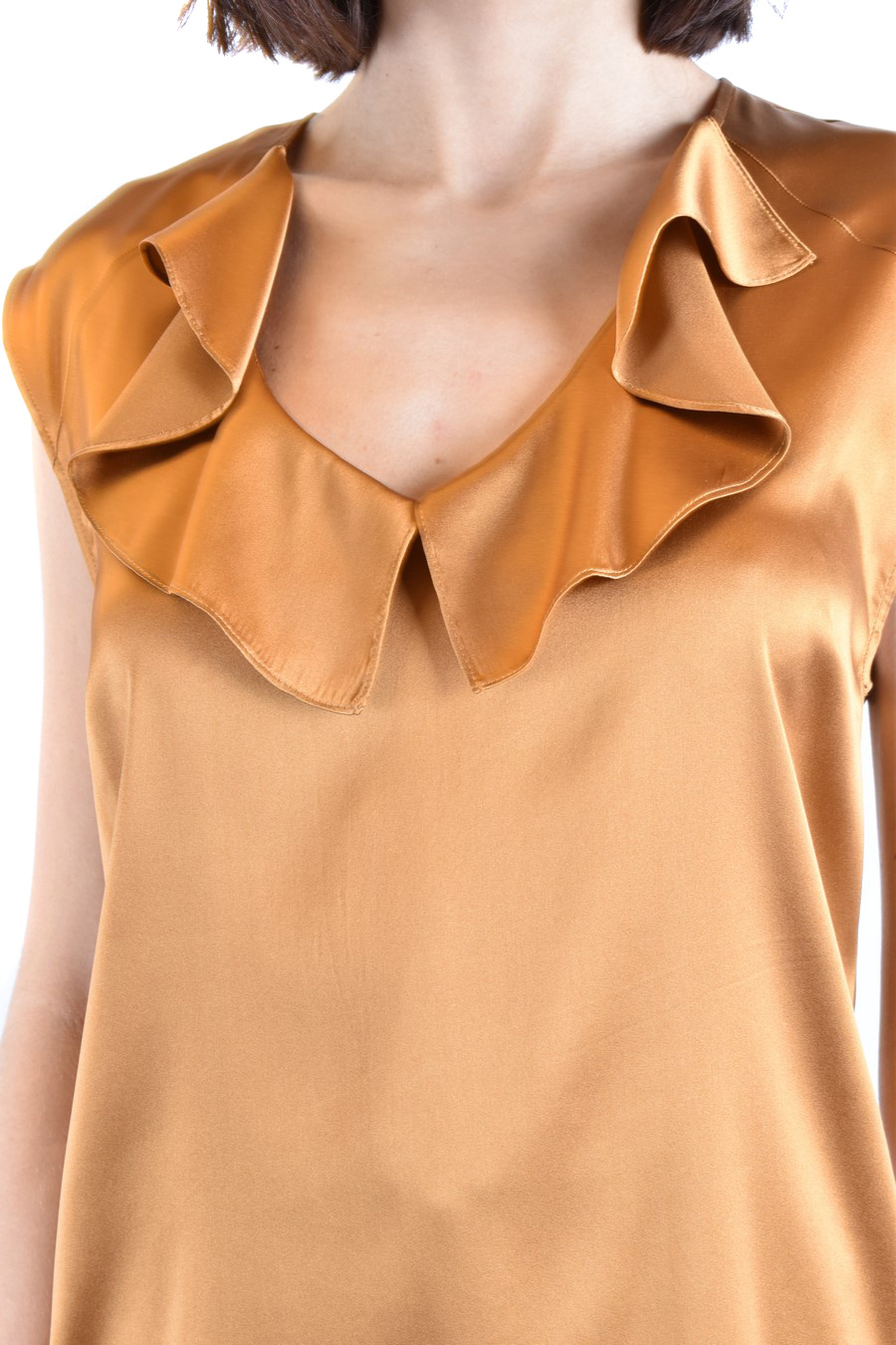 Pinko Sleeveless Blouse In Nude