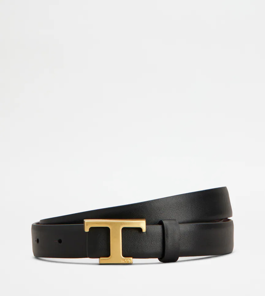Tod's Leather Bucket Belt In Brown