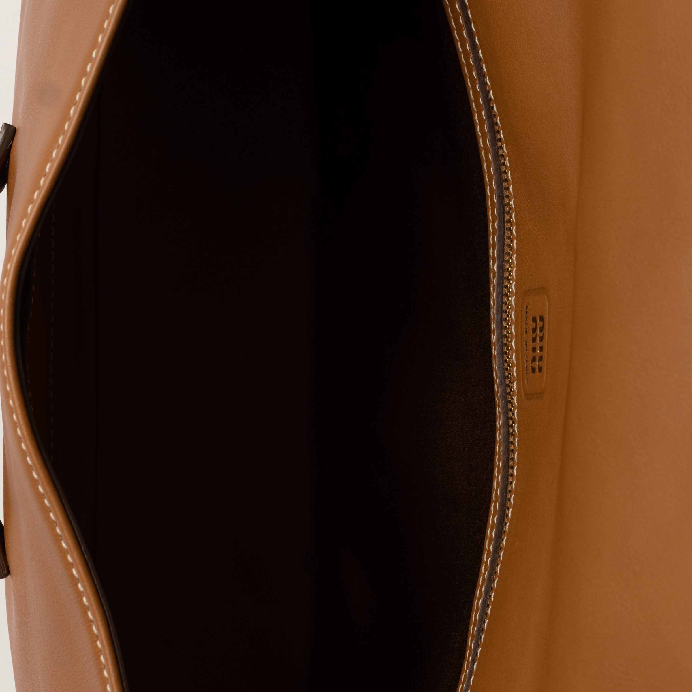 Miu Miu Leather Penny Shoulder Bag With Adjustable Strap In Brown