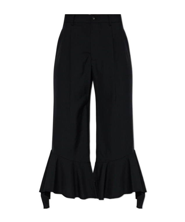 Comme Des Garçons Casual Pants With Belt Loops In Black