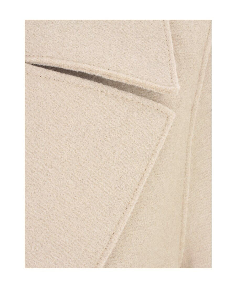 HARRIS WHARF LONDON BELTED WOOL COAT