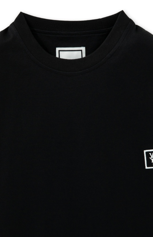 Wooyoungmi Black Cotton Back Logo T-shirt In Black