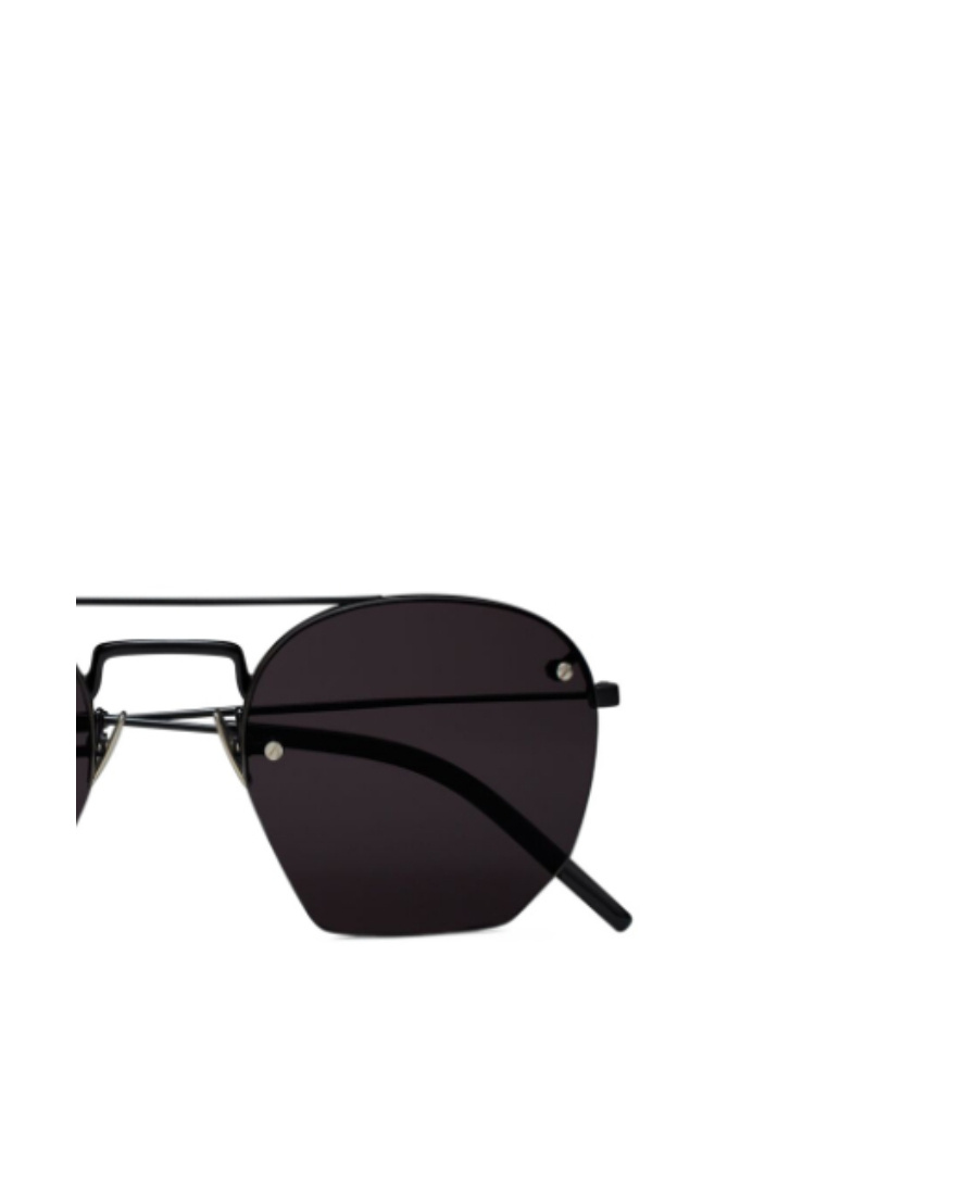 Saint Laurent Sl422 Aviator-frame Sunglasses In Black