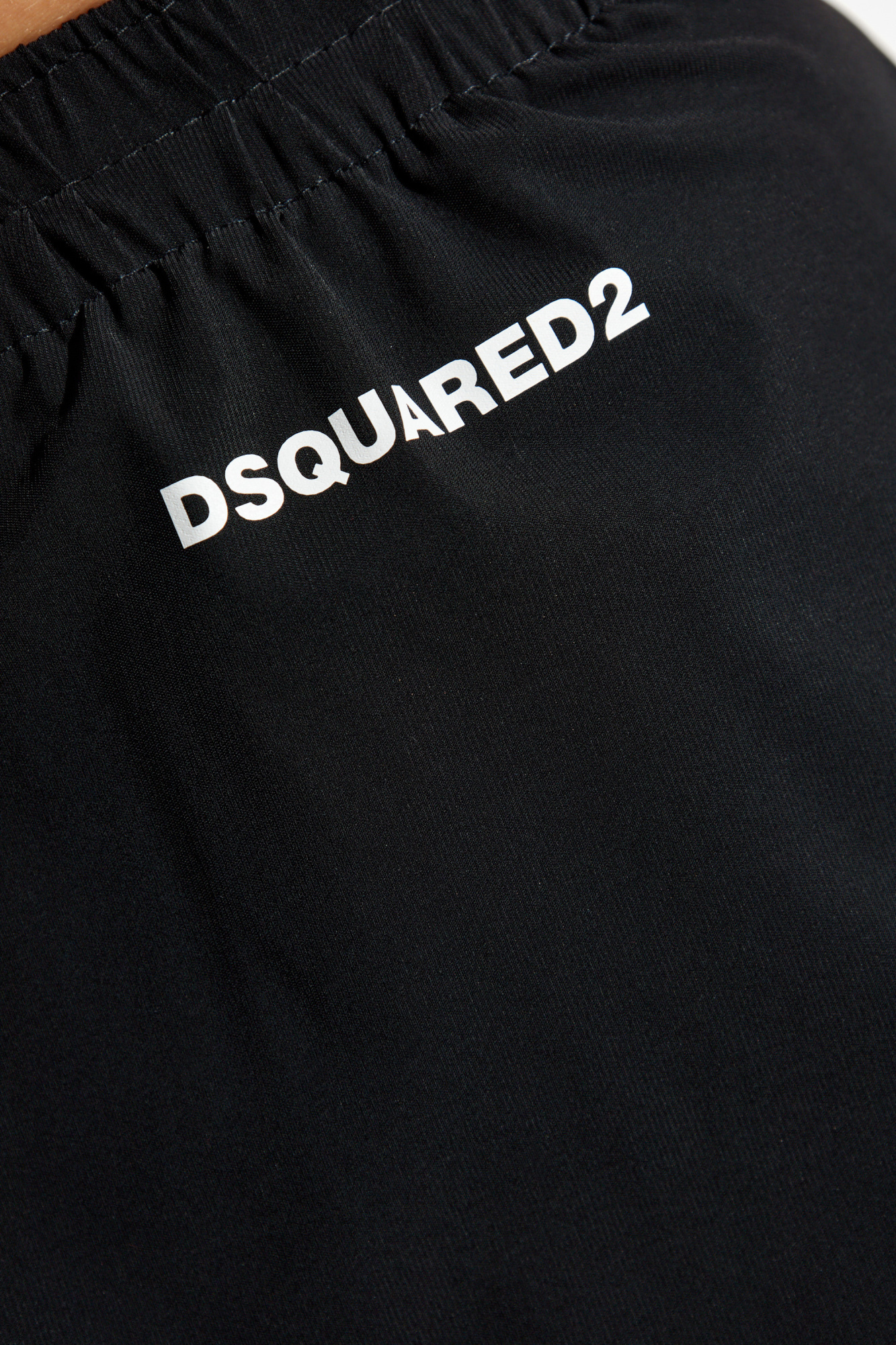 Dsquared2 Elastic Waist Shorts In Black