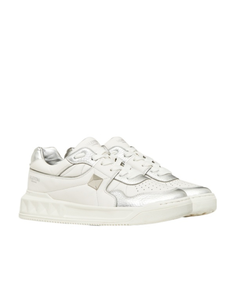 Valentino One Stud Xl Low-cut Sneakers In White