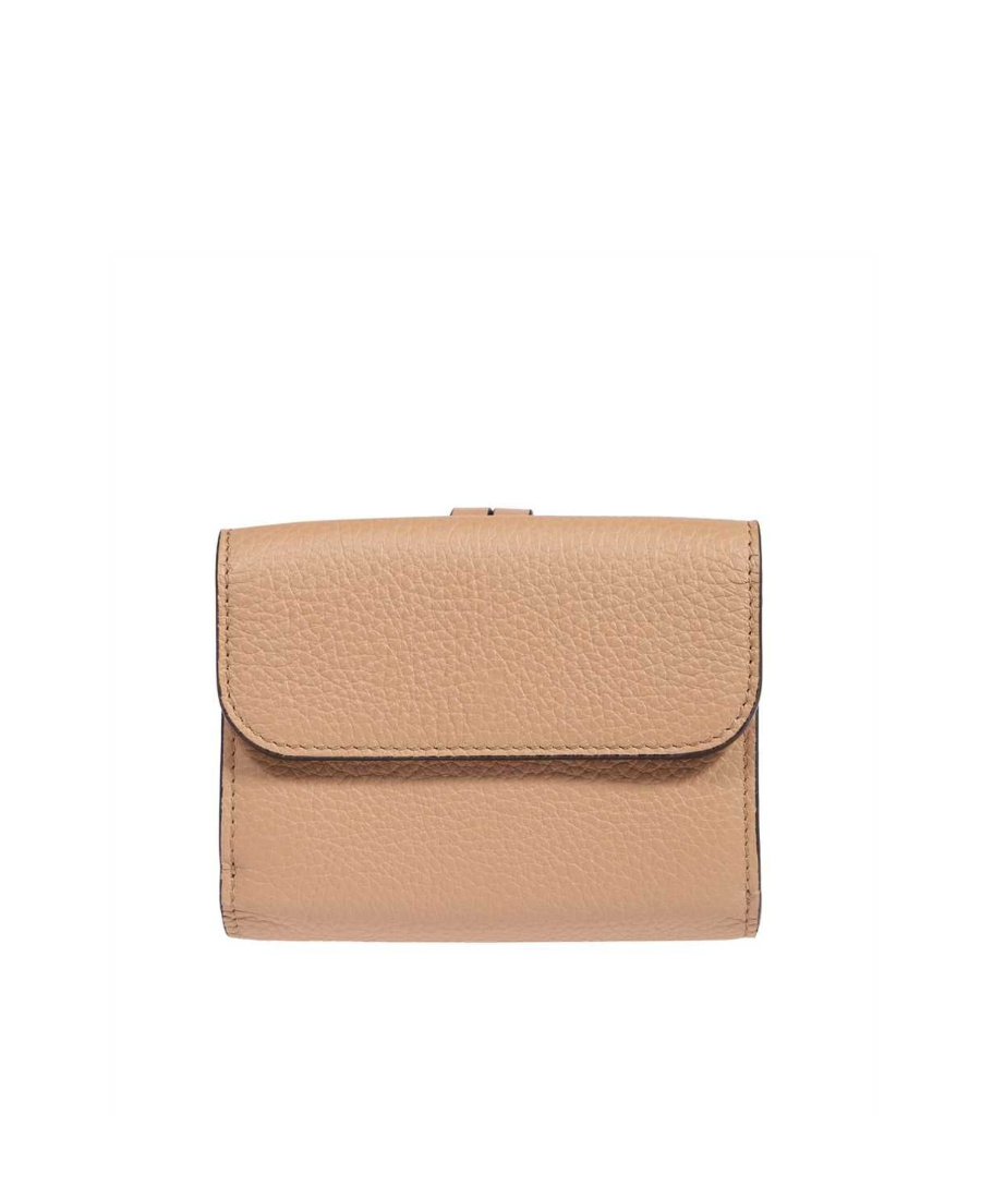 Chloé Small Alphabet Tri-fold Wallet In Nude