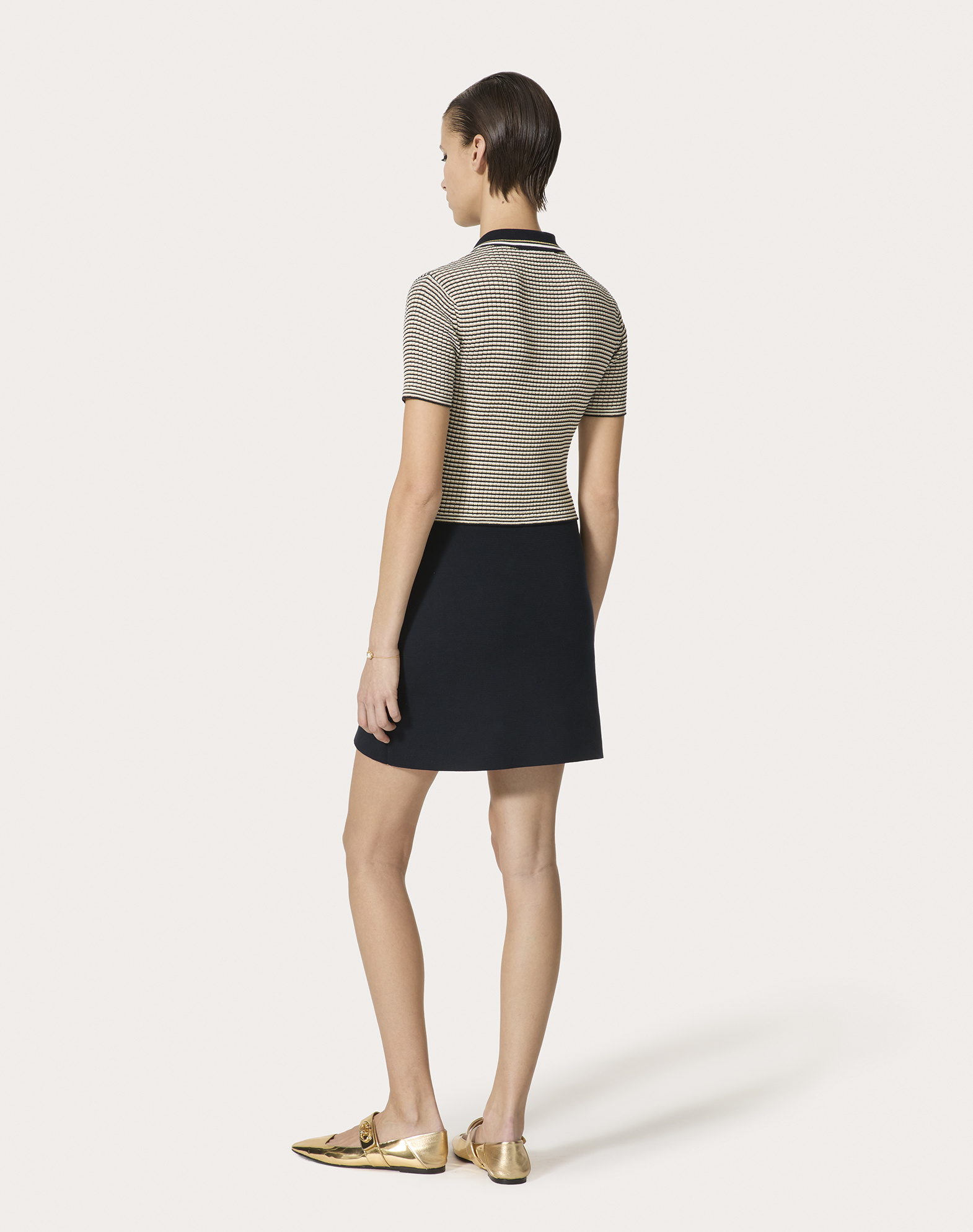 Valentino Mini Dress In Black