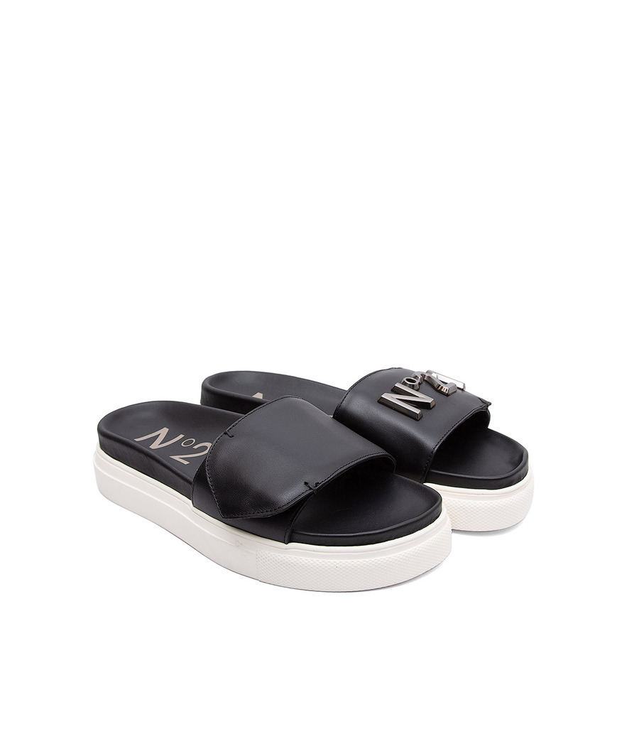 N°21 LOGO STRAP SLIDES