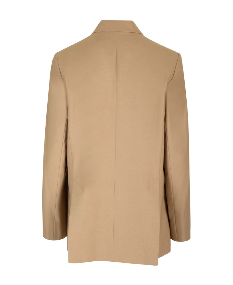 Totême Double-breasted Recycled-crepe Blazer In Nude