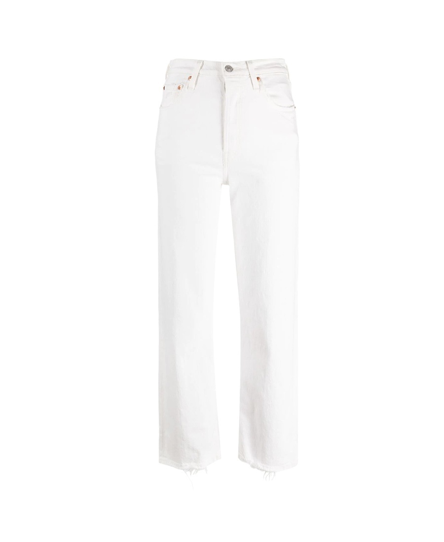Levi's High-rise Straight-leg Trousers In White