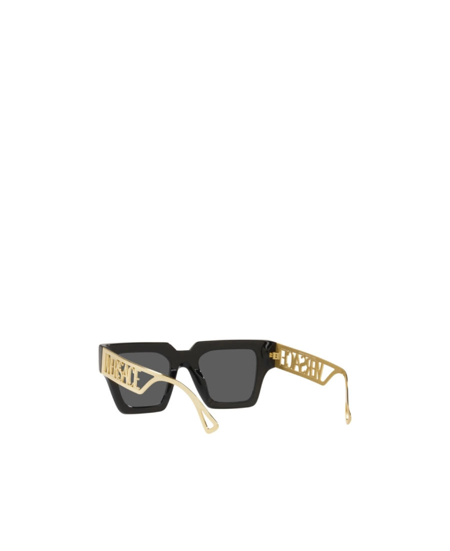 Versace Logo Sunglasses In Gray