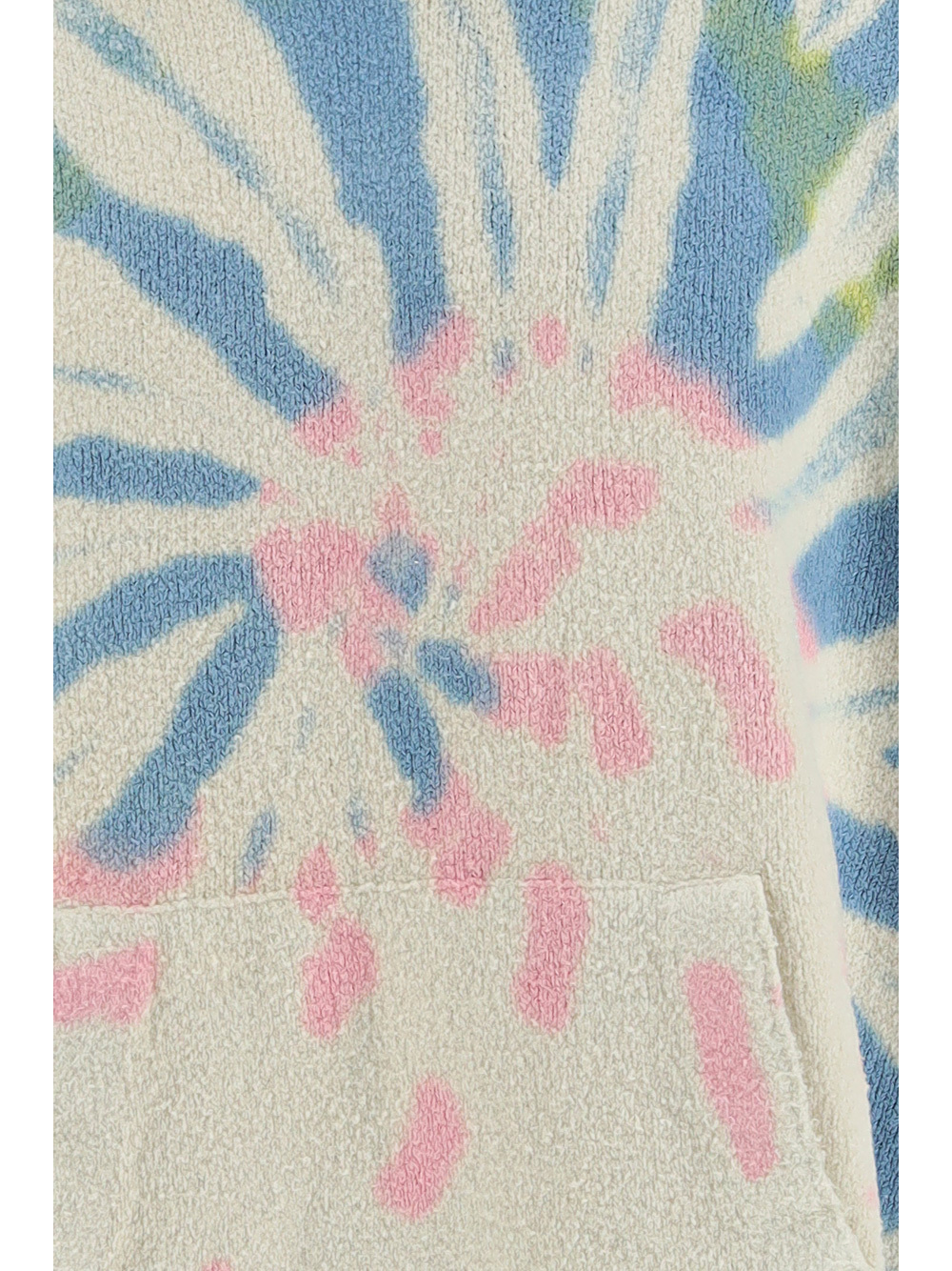Palm Angels Off-white Tie-dye Hoodie In Multicolor