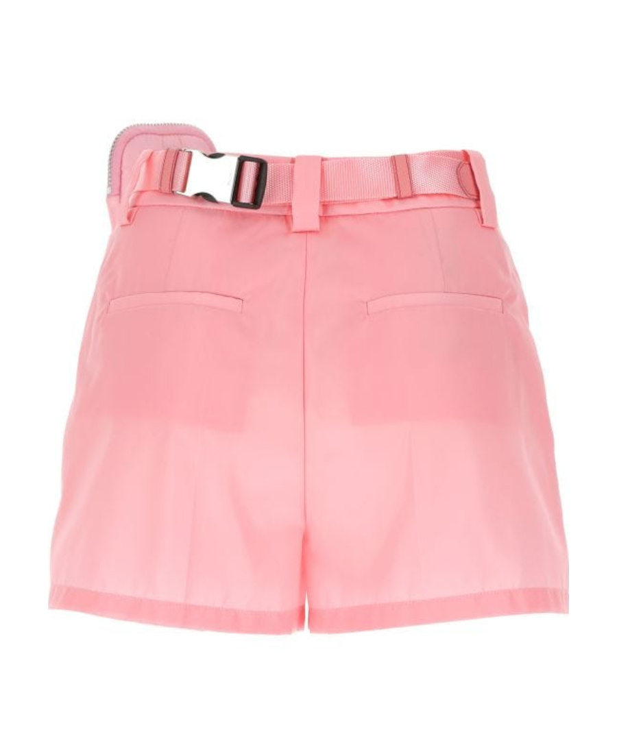 ショートパンツ PRADA Pink Nylon Shorts Prada Detachable Belt Pleated Nylon Shorts In Pink | ModeSens