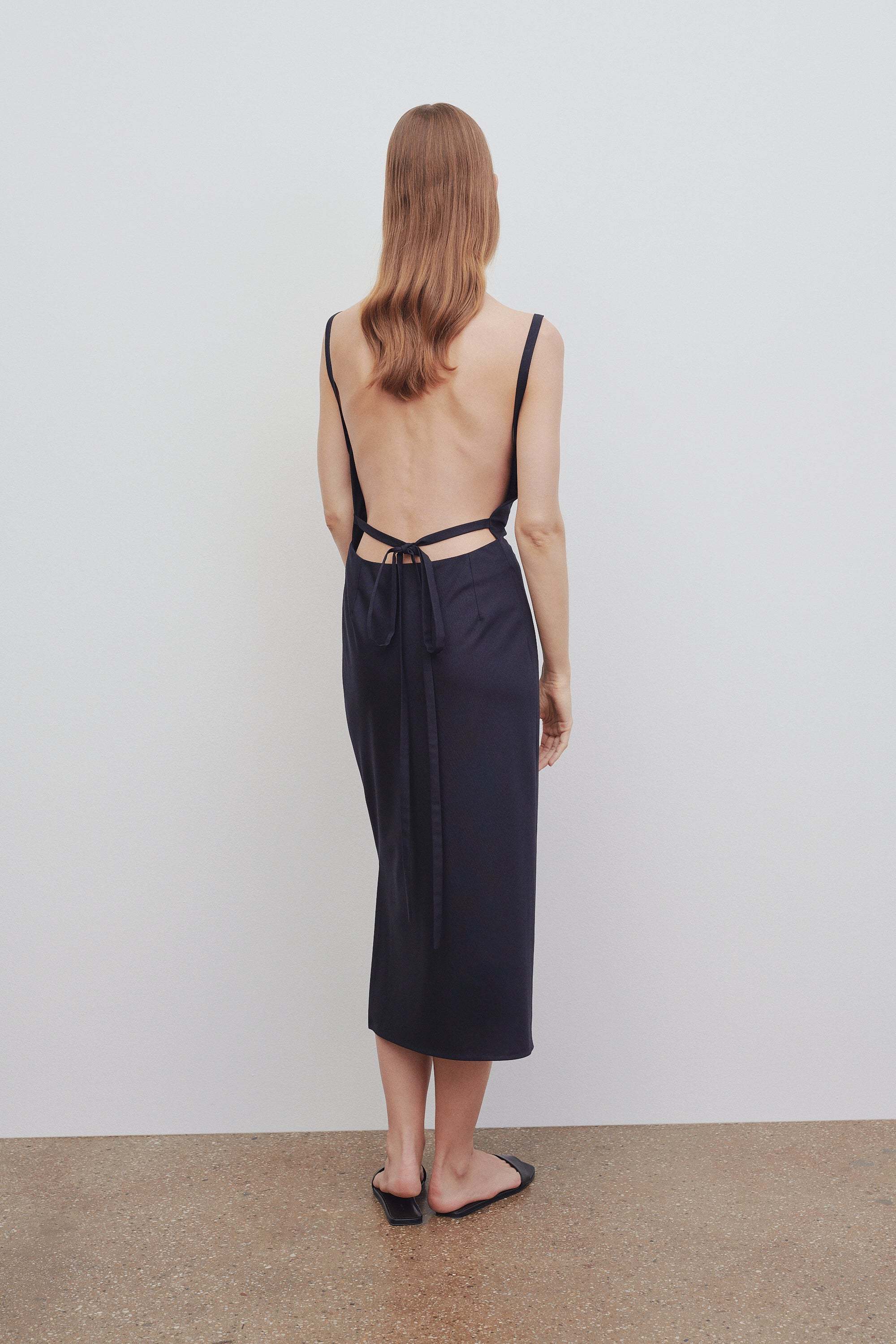 The Row Logo Dress In Black