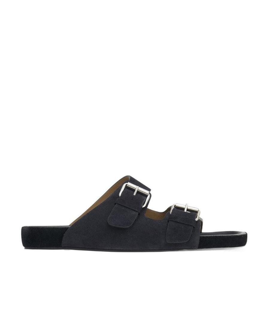 Isabel Marant Lekson Buckle Detailed Sandals In Black