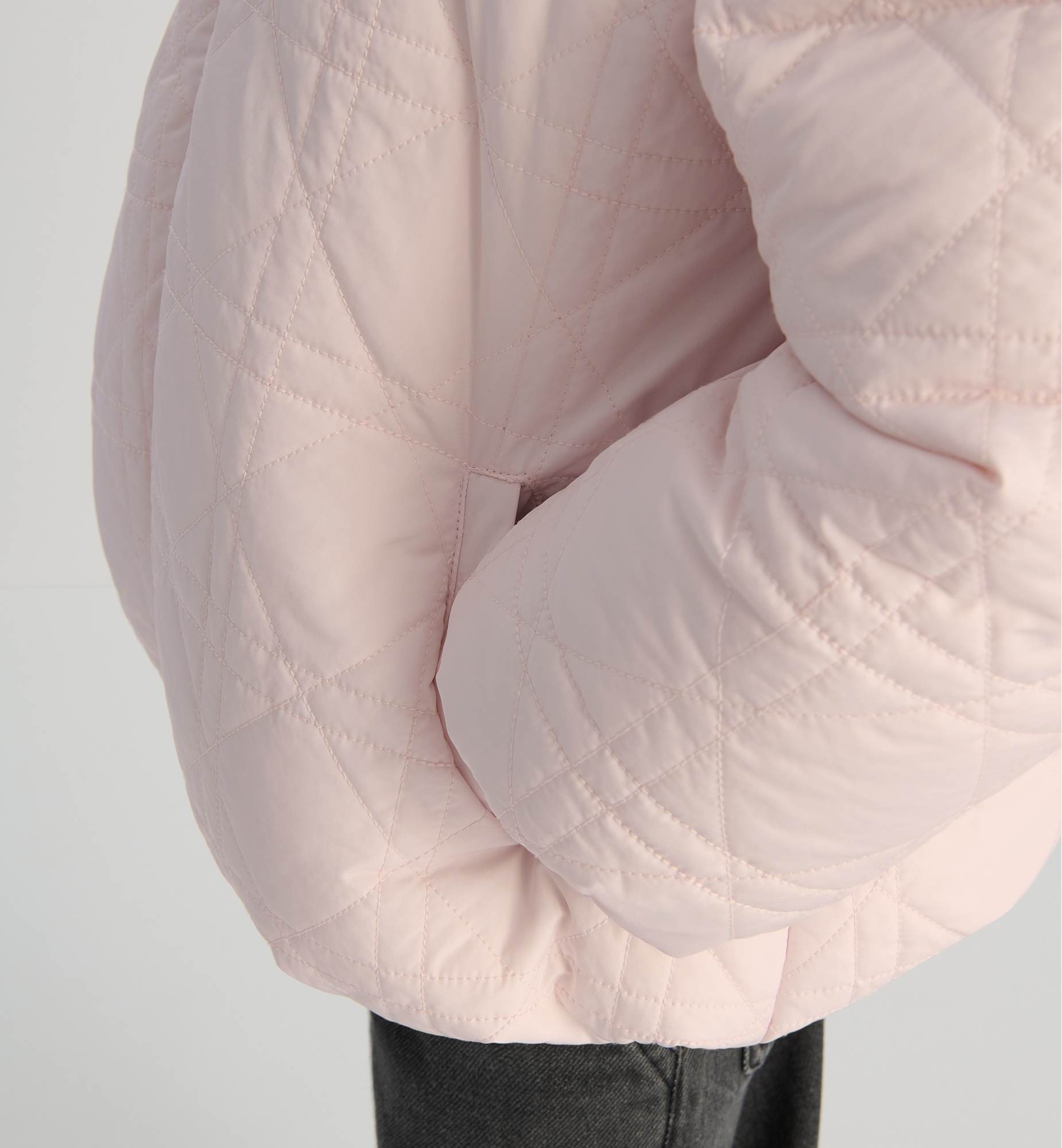 Dior Hooded Down Jacket In Pink