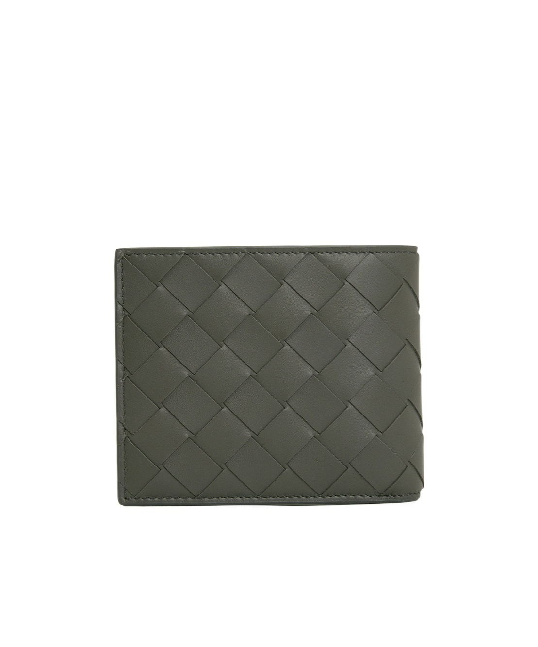 Bottega Veneta Intracciato Short Wallet In Black