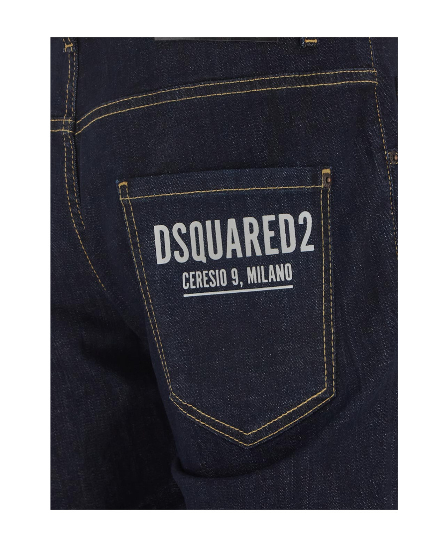 Dsquared2 Dark Rinse Wash Cool Guy Jeans In Blue
