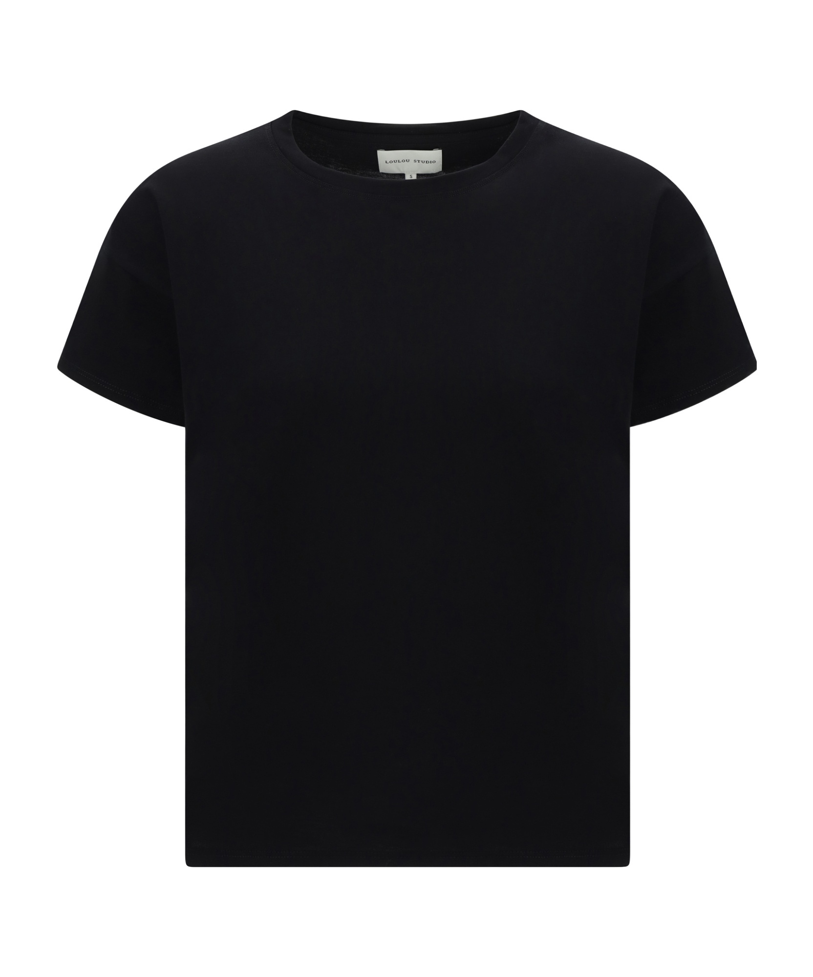 Shop Loulou Studio Basiluzzo Crewneck T-shirt In Black