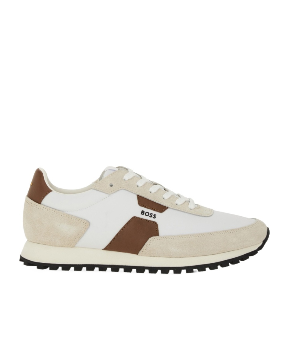 Hugo Boss Lace-up Low-top Casual Shoes In Multi