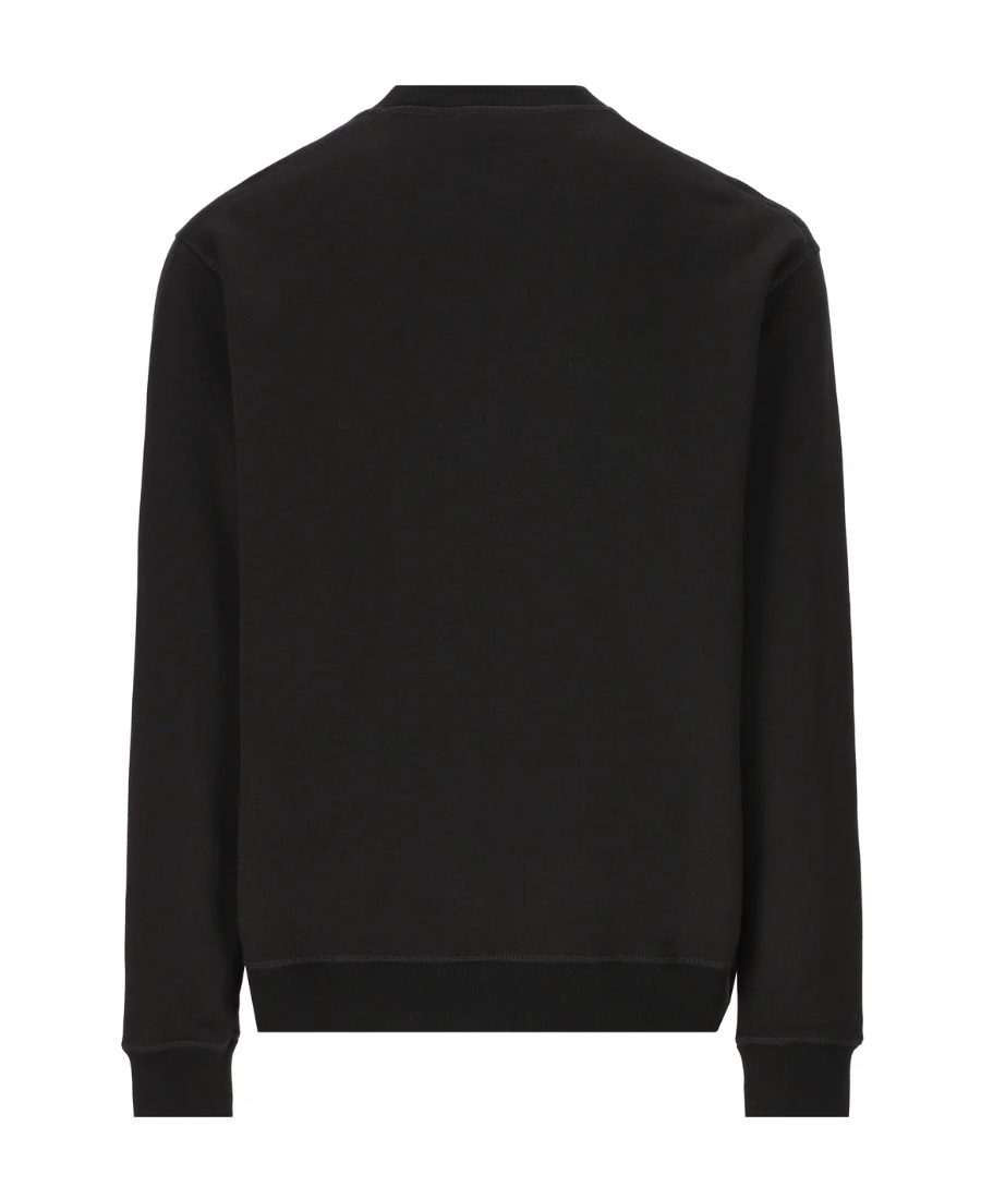 Dsquared2 Logo-print Cotton Sweatshirt In Black