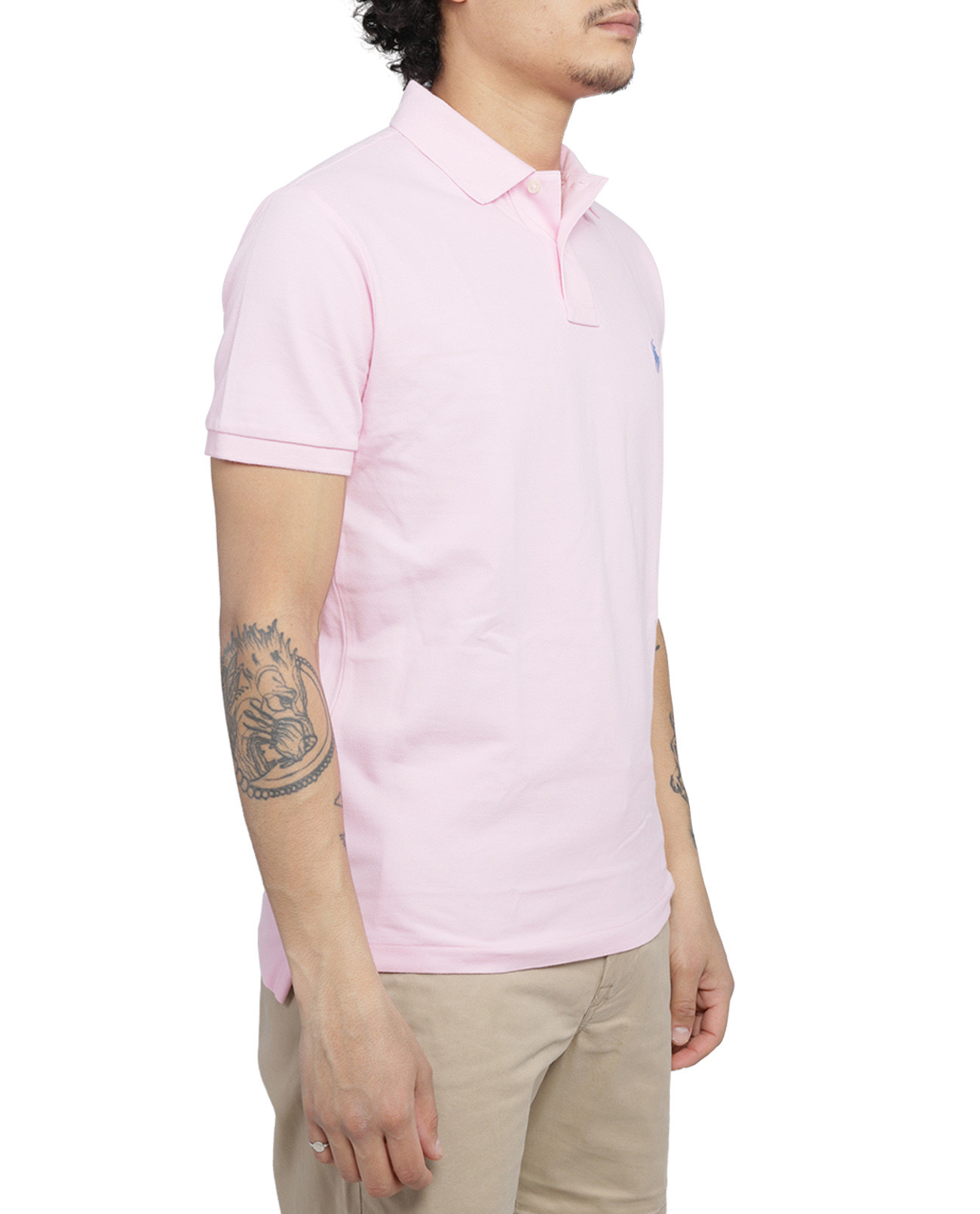 Shop Polo Ralph Lauren Short Sleeve Polo Shirt In Pink