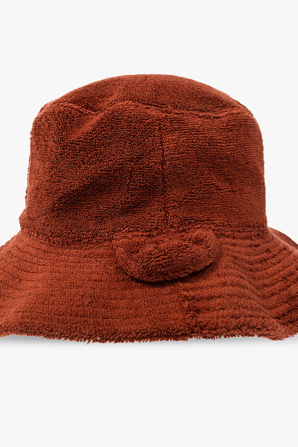Jacquemus Le Bob Bandho Terry-cloth Bucket Hat In Red