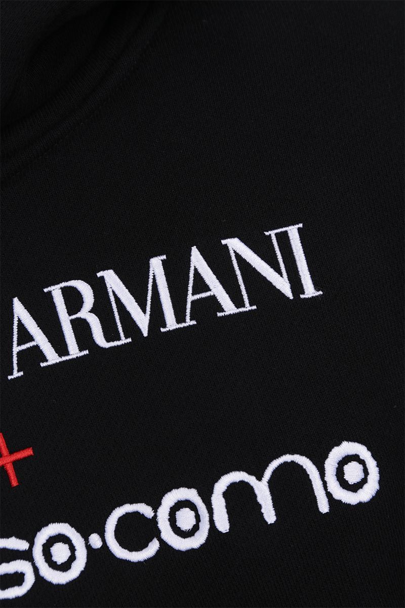Giorgio Armani X 10 Corso Como Cotton Hoodie In Black