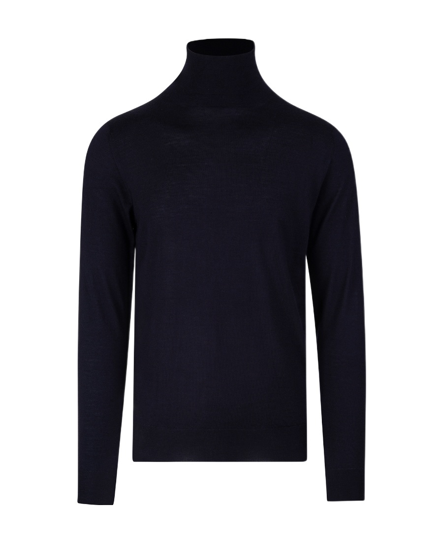 Fedeli Roll-neck Cashmere-silk Jumper In Black