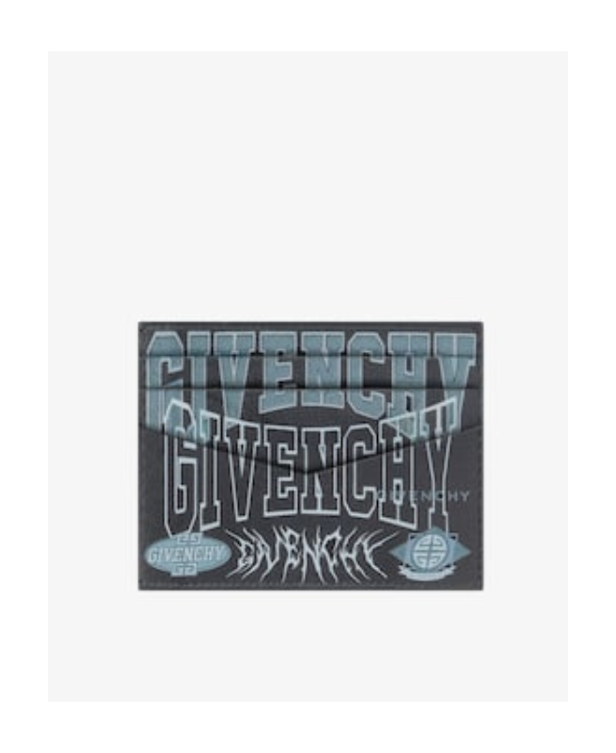 Givenchy Flame-print Logo Card Holder In Black