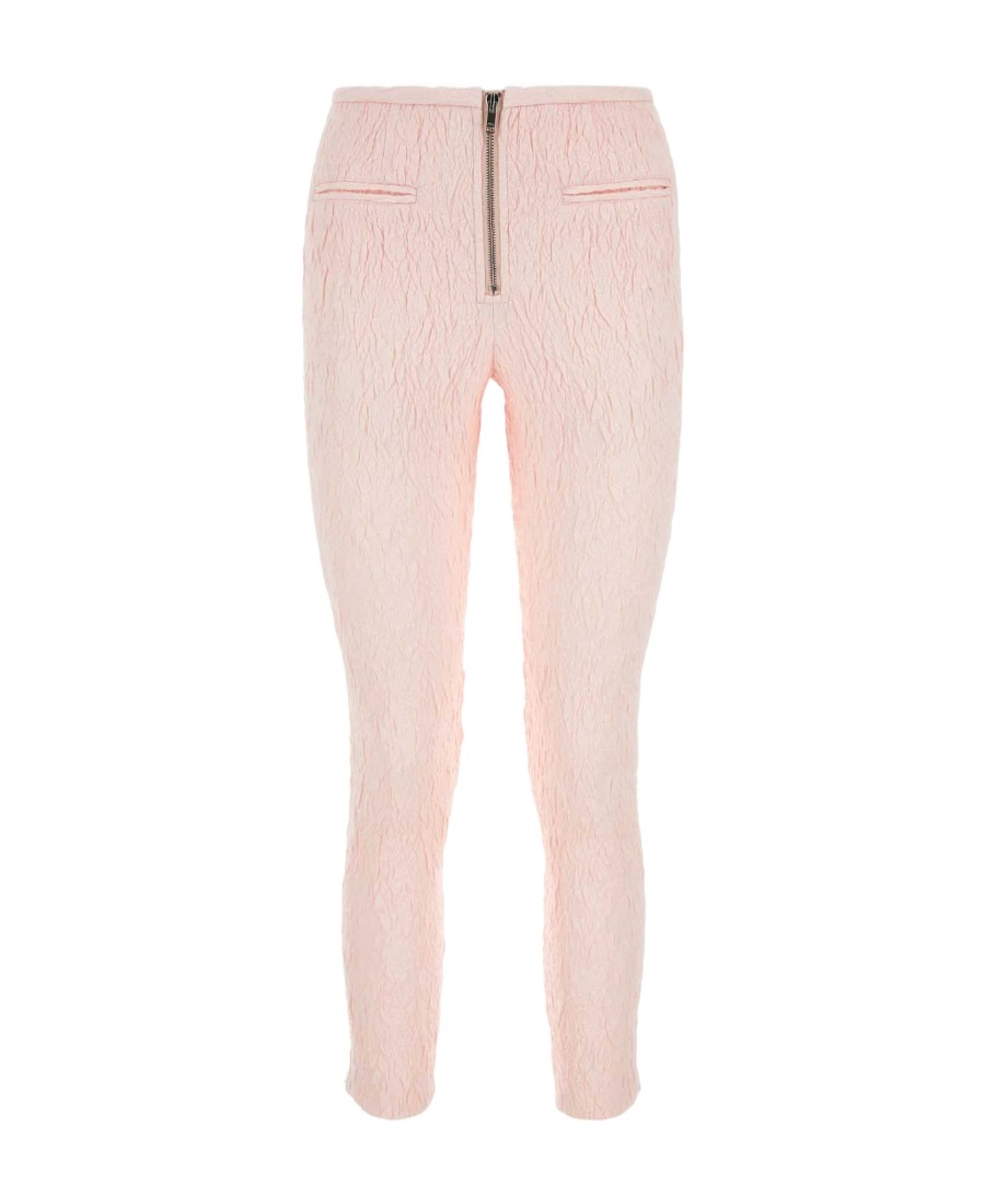 Isabel Marant Polyester Blend Pernel Pant With Textured Fabric In Nude