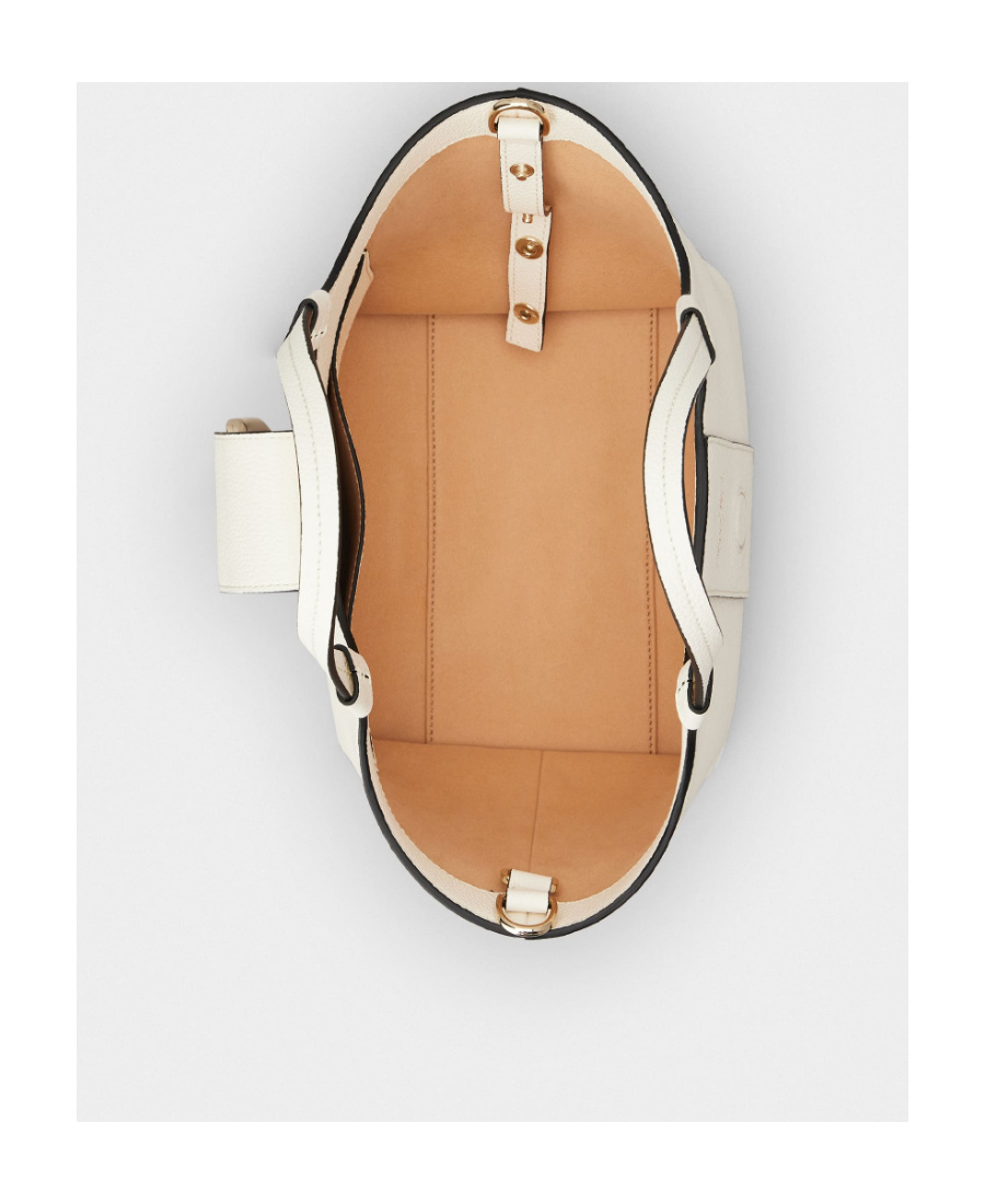 Roger Vivier Metal Clasp Shoulder Bag In White