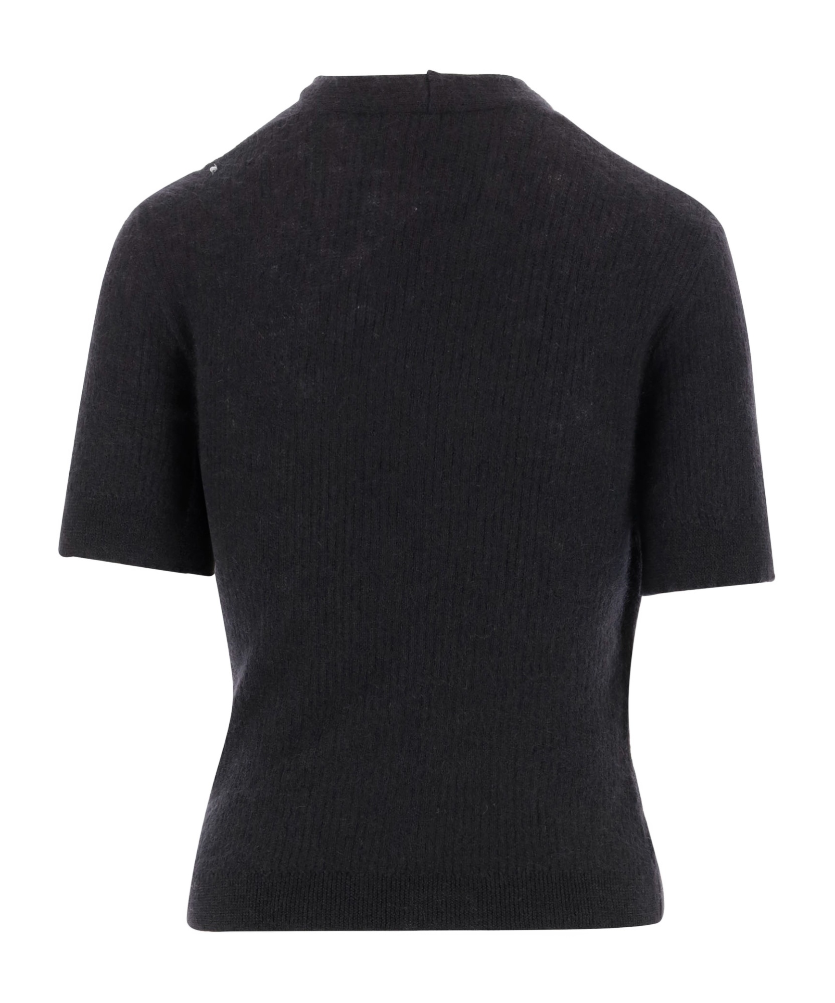 BALMAIN MOHAIR WRAP TOP WITH BUTTONS