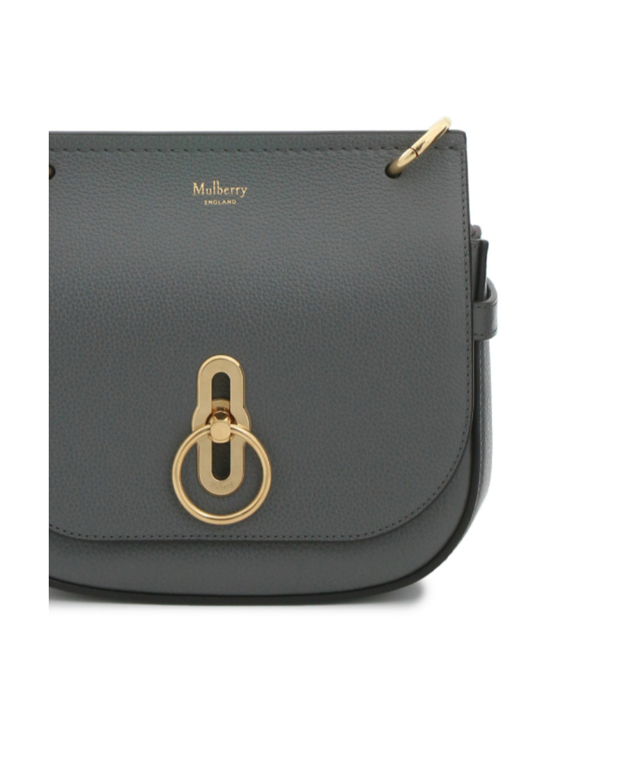 Shop Mulberry Amberley Small Leather Satchel Bag In Black