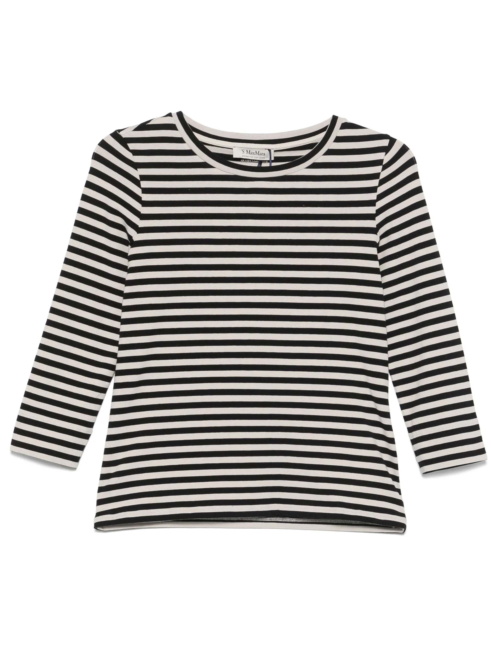 Max Mara Jersey Boat-neck T-shirt In Multi
