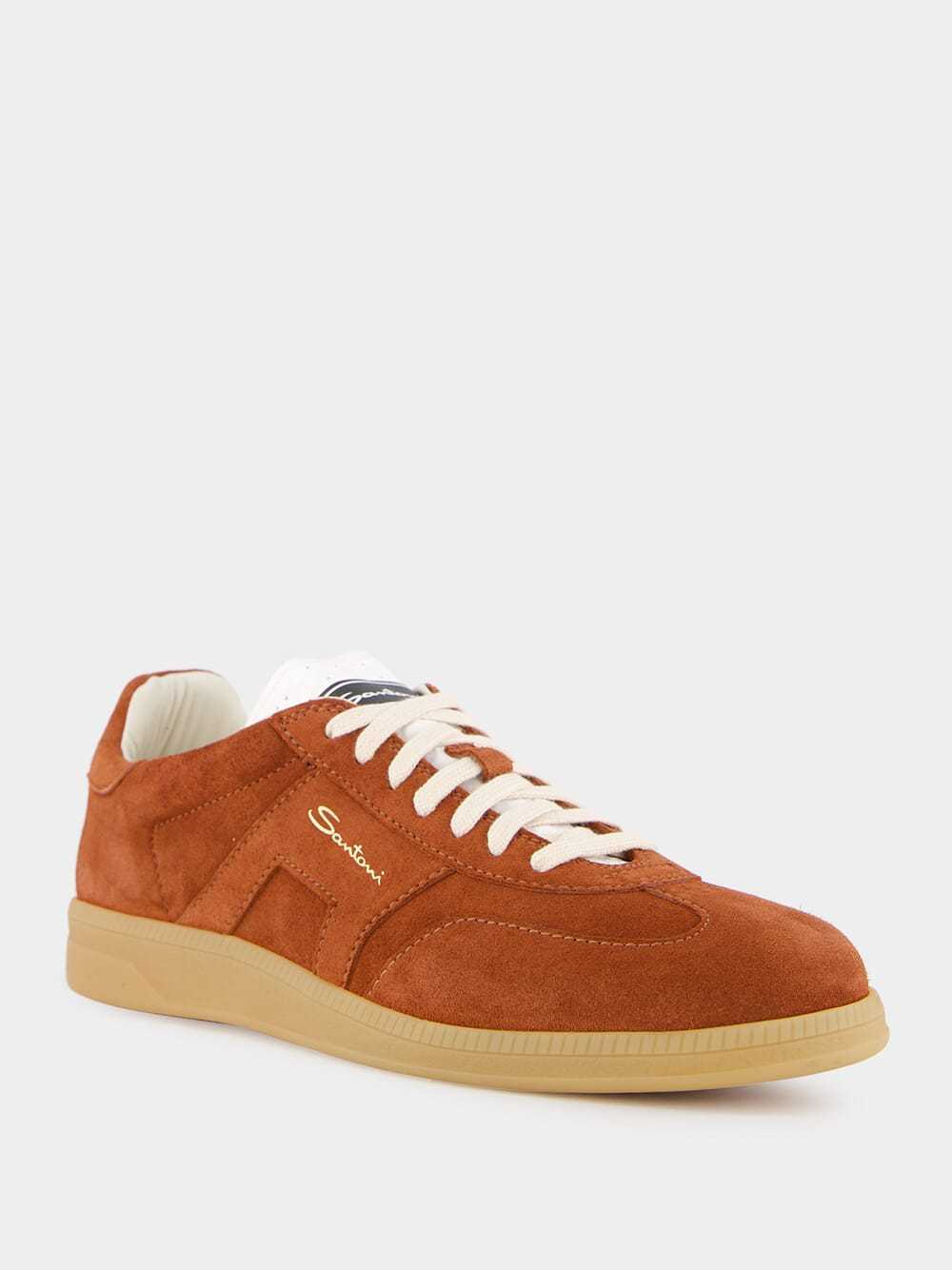Santoni Dbs Oly Lace-up Sneakers In Brown