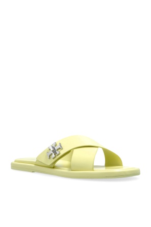 TORY BURCH LEATHER SLIDES