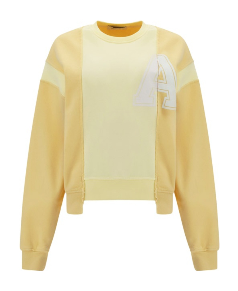 Shop Ambush Multi-panel Long-sleeve Sweatshirt In Nude