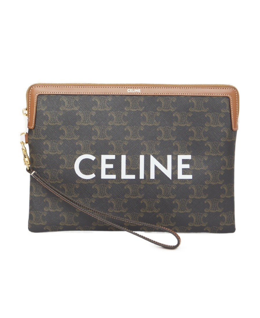 Celine Handbag With Shoulder Straps In Black